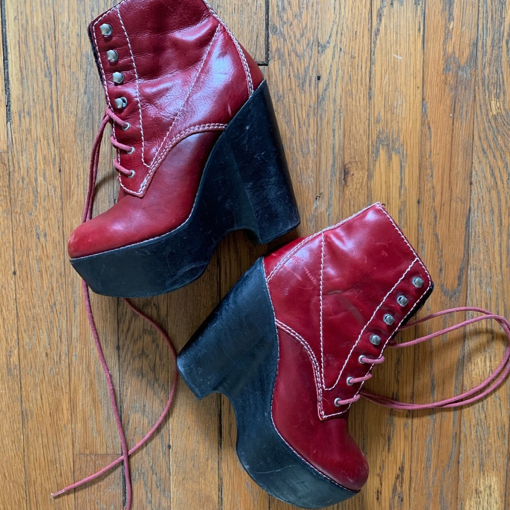 Jeffrey Campbell platform boots size 8